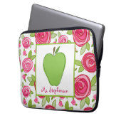 Blumenelektronik-Tasche für Lehrer Laptopschutzhülle (Vorderseite Links)