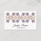 Blumenelement der barocken Art Visitenkarte (Vorderseite)