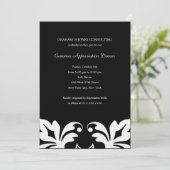 Blumenelemente - Einladung zu Corporate/Business P (Stehend Vorderseite)