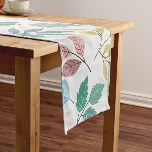 Blumenelemente modernes Design  Kurzer Tischläufer (Beispiel)