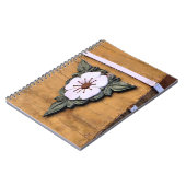 Blumenemblem - Notebook Notizblock (Linke Seite)