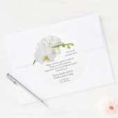 Blumenerinnerung Runder Aufkleber (Umschlag)