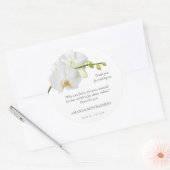 Blumenerinnerung Runder Aufkleber (Umschlag)