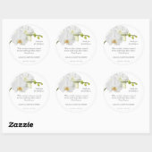 Blumenerinnerung Runder Aufkleber (Blatt)