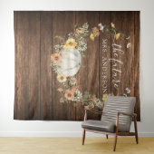 Blumenernte Pumpkin Bridal Backdrop Foto Stand Wandteppich (Beispiel (Horizontal))