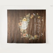 Blumenernte Pumpkin Bridal Backdrop Foto Stand Wandteppich (Vorderseite (Horizontal))