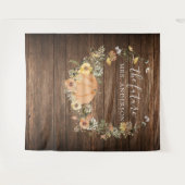 Blumenernte Pumpkin Bridal Backdrop Foto Stand Wandteppich (Vorderseite (Horizontal))