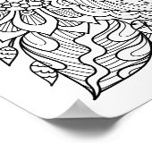 Blumenerwachsene Zitat-Poster Poster (Ecke)