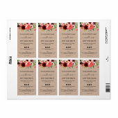 Blumenetiketten für die Verpackung von Sojamilch (Vorne)