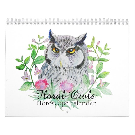 Blumeneulen Ihr Blumenhoroskopzeichen Kalender (Titelbild)