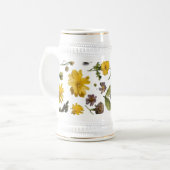 Blumenexplosion 22 oz Stein Tasse Design (Vorderseite Links)