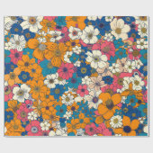 Blumenexplosion Geschenkpapier (Flach)