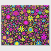 Blumenexplosion Geschenkpapier (Flach)