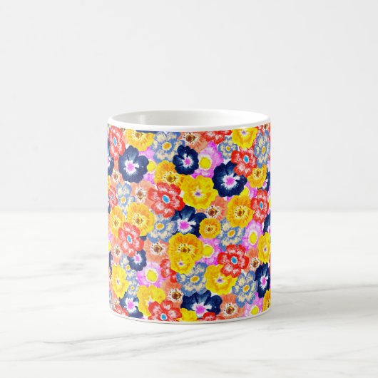 Blumenexplosion Kaffeetasse (Mittel)