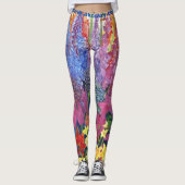 Blumenexplosion Leggings (Vorderseite)