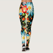 Blumenexplosion Leggings (Rückseite)