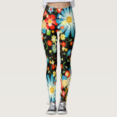 Blumenexplosion Leggings (Vorderseite)