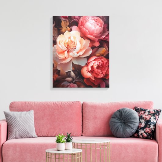 Blumenexplosion Leinwanddruck (Insitu (Wohnzimmer))