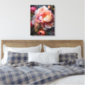 Blumenexplosion Leinwanddruck (Insitu (Schlafzimmer))