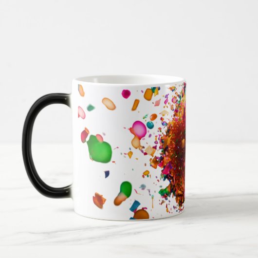 Blumenexplosion Morphing Tasse - 11 oz Tasse (Links)