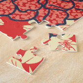 Blumenexplosion: Nahtloser Vintager Trend. Puzzle (Seite)