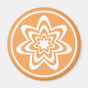 Blumenexplosionsmagnet, Orange Magnet
