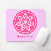 Blumenexplosionsmuschel, rosa mousepad (Mit Mouse)