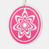 Blumenexplosionsschmuck, rosa keramik ornament (Links)