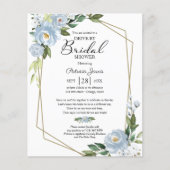 Blumenfahrt nach Brautparty Einladung (Vorderseite)