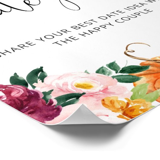 Blumenfall datiert Ideen. Date Jar Bridgame Poster (Ecke)