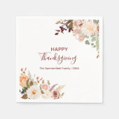 Blumenfallpapier Serviette (Vorderseite)