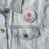 Blumenfantasie, Abstrakte moderne Pastell-Blume Button (Beispiel)