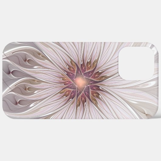 Blumenfantasie, Abstrakte moderne Pastell-Blume Case-Mate iPhone Hülle (Hinten (horizontal))