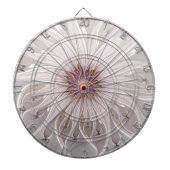 Blumenfantasie, Abstrakte moderne Pastell-Blume Dartscheibe (vorne)