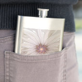 Blumenfantasie, Abstrakte moderne Pastell-Blume Flachmann (Beispiel)