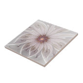 Blumenfantasie, Abstrakte moderne Pastell-Blume Fliese (Seite)