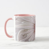 Blumenfantasie, Abstrakte moderne Pastell-Blume Tasse (Links)