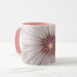 Blumenfantasie, Abstrakte moderne Pastell-Blume Tasse