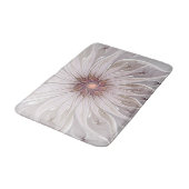 Blumenfantasie, abstrakte moderne Pastellblume Badematte (Schrägansicht)