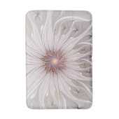 Blumenfantasie, abstrakte moderne Pastellblume Badematte (Vorderseite Vertikal)