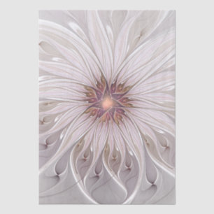 Blumenfantasie, abstrakte moderne Pastellblume Seidenpapier