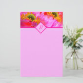 Blumenfantasie Briefpapier (Stehend Vorderseite)