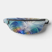 Blumenfantasie, buntes Abstraktes Fraktal Blume Bauchtasche (Ablage )