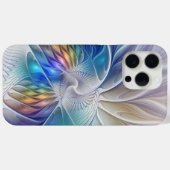 Blumenfantasie, buntes Abstraktes Fraktal Blume Case-Mate iPhone Hülle (Rückseite (Horizontal))