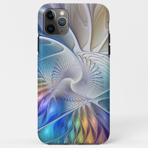 Blumenfantasie, buntes Abstraktes Fraktal Blume Case-Mate iPhone Hülle