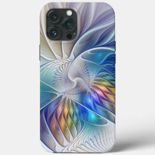 Blumenfantasie, buntes Abstraktes Fraktal Blume Case-Mate iPhone Hülle