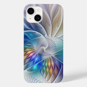 Blumenfantasie, buntes Abstraktes Fraktal Blume Case-Mate iPhone 14 Hülle
