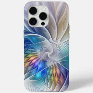 Blumenfantasie, buntes Abstraktes Fraktal Blume Case-Mate iPhone Hülle