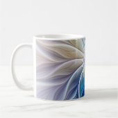 Blumenfantasie, buntes Abstraktes Fraktal Blume Kaffeetasse (Links)