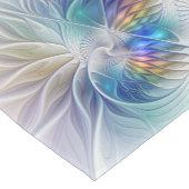 Blumenfantasie, buntes Abstraktes Fraktal Blume Kurzer Tischläufer (Ecke)